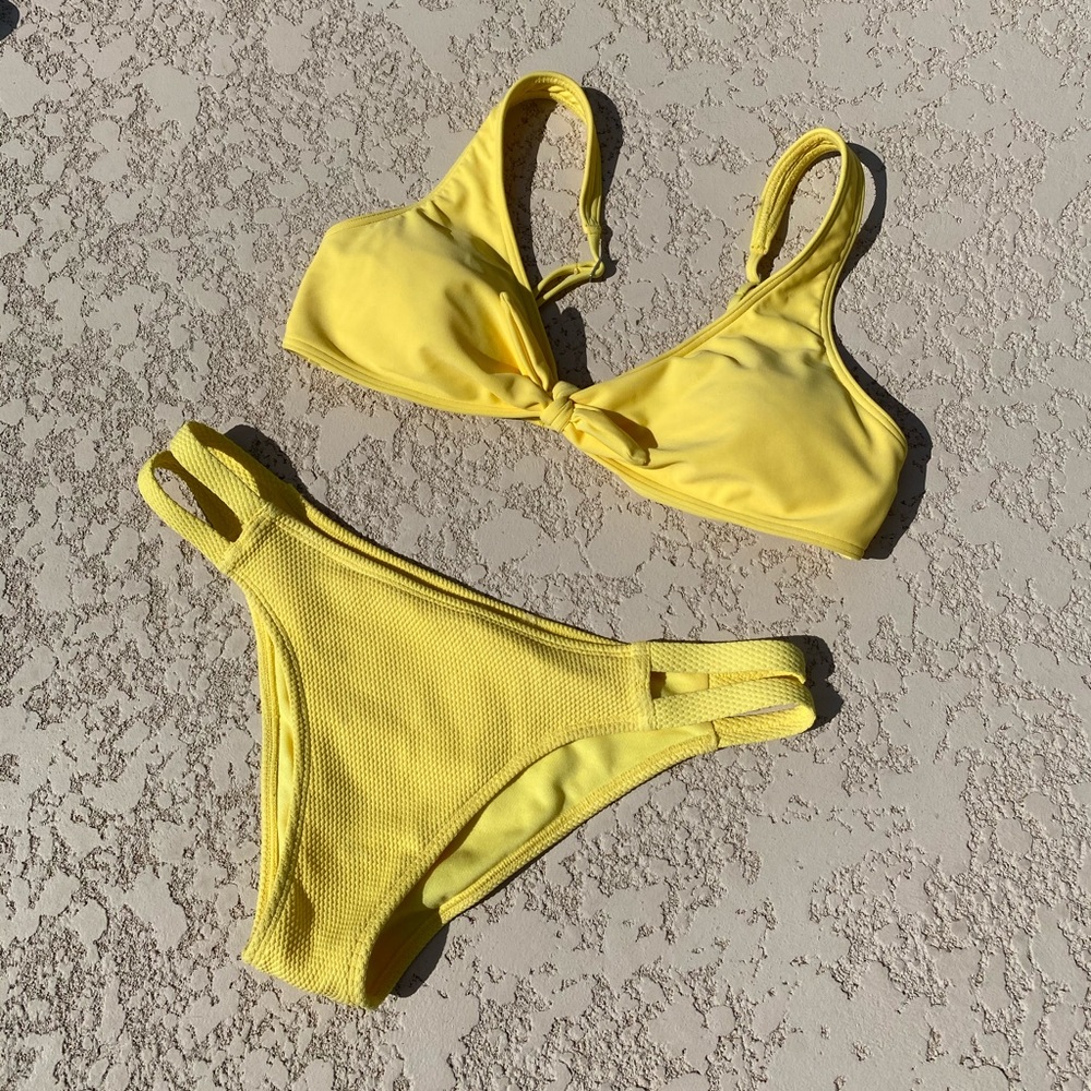 yellow bikini